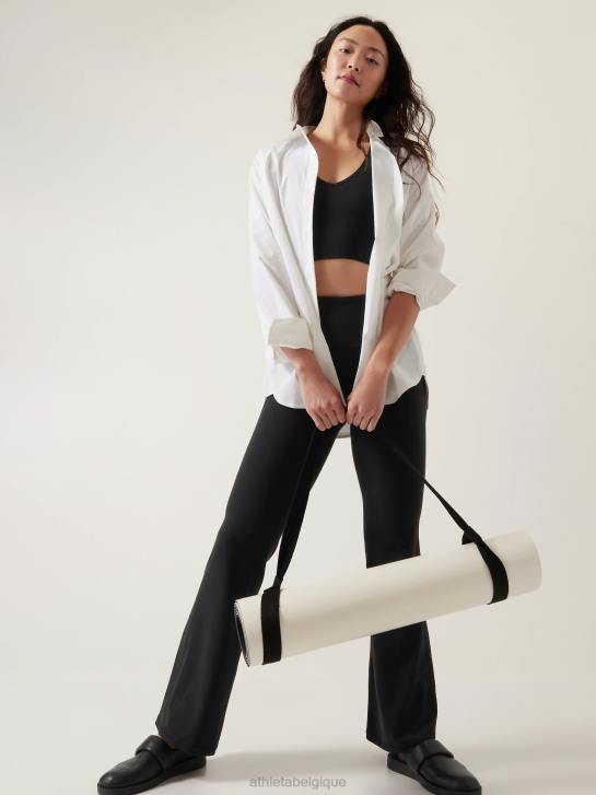 Athleta femmes débardeur côtelé sans couture Aurora JRTZ472 vêtements noir