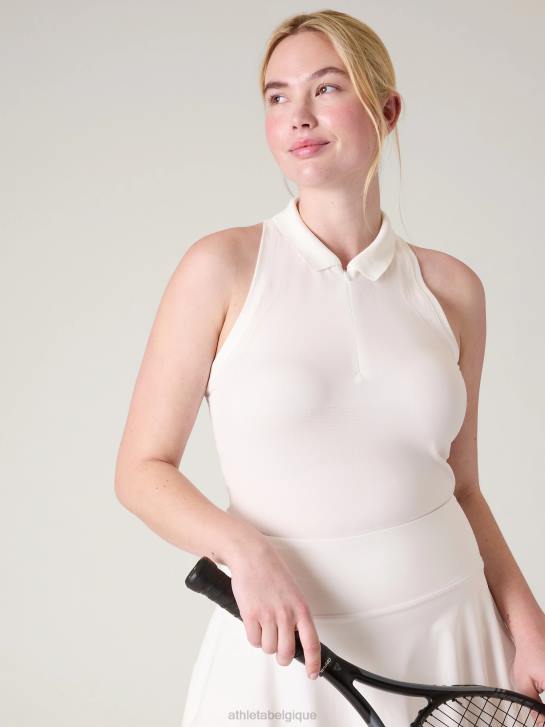 Athleta femmes débardeur polo sans coutures momentum JRTZ252 vêtements blanc brillant