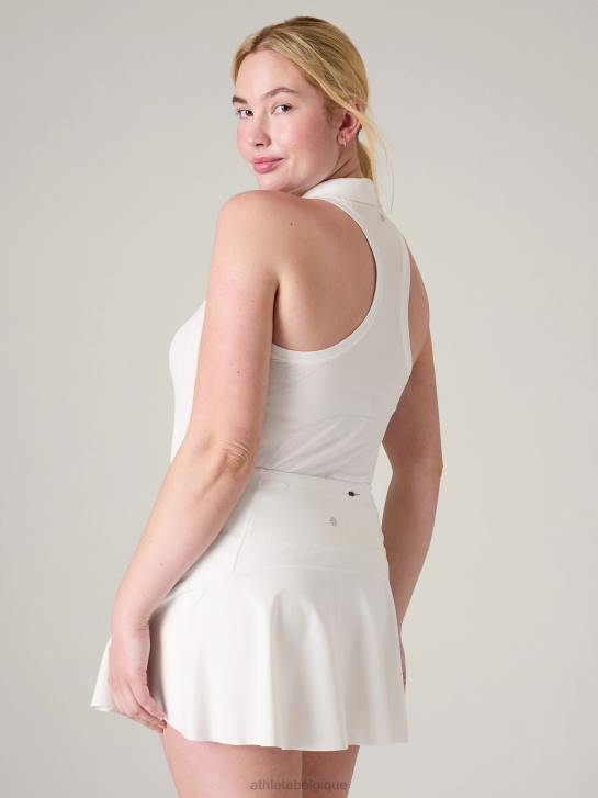 Athleta femmes débardeur polo sans coutures momentum JRTZ252 vêtements blanc brillant