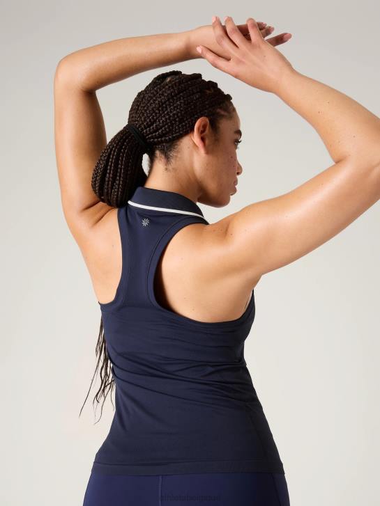 Athleta femmes débardeur polo sans coutures momentum JRTZ279 vêtements marine