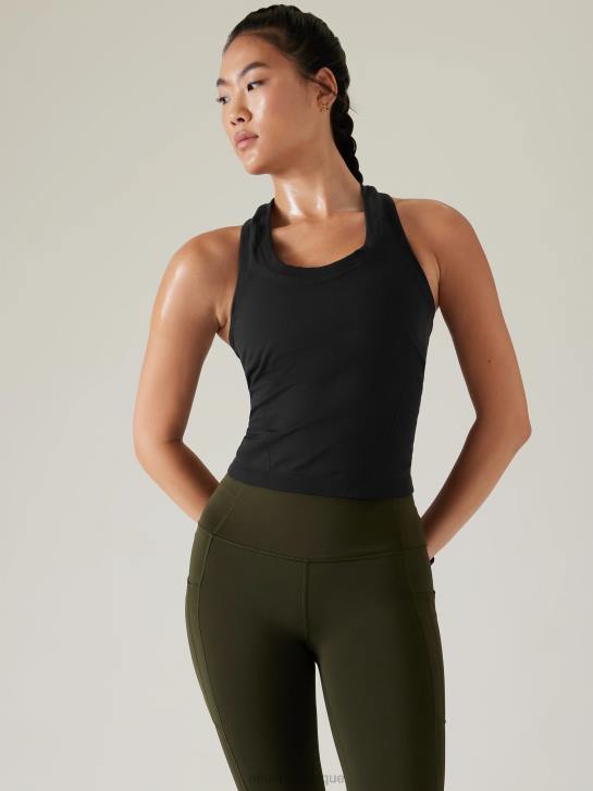 Athleta femmes débardeur sport sans coutures momentum JRTZ496 vêtements noir