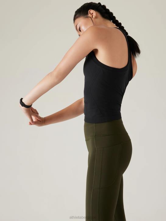 Athleta femmes débardeur sport sans coutures momentum JRTZ496 vêtements noir