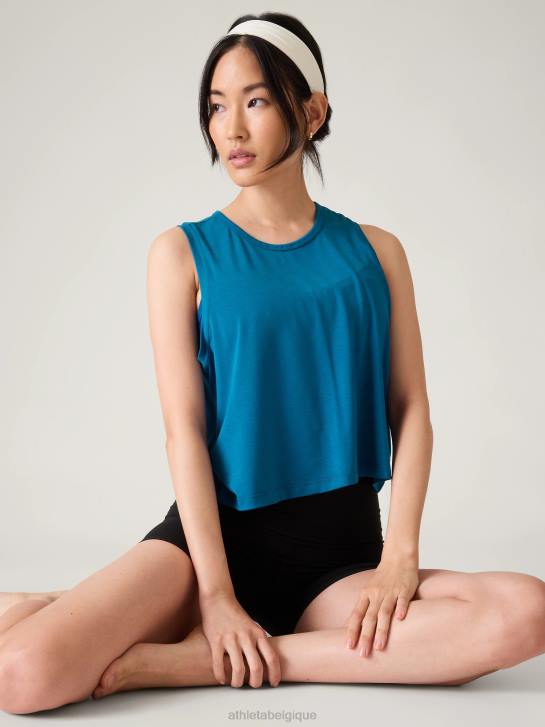 Athleta femmes en toute simplicité réservoir musculaire JRTZ347 vêtements bleu lapis foncé