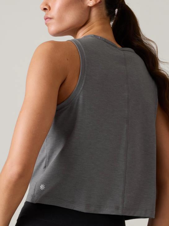 Athleta femmes en toute simplicité réservoir musculaire JRTZ493 vêtements gris moyen chiné