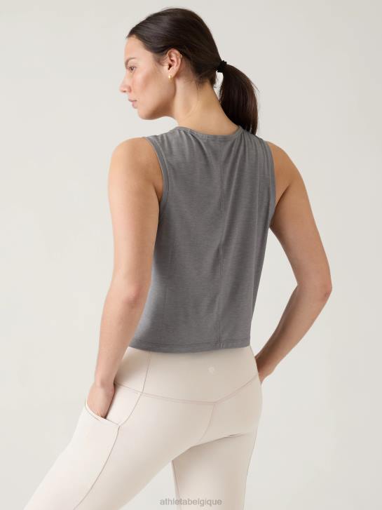 Athleta femmes en toute simplicité réservoir musculaire JRTZ493 vêtements gris moyen chiné