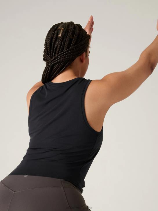Athleta femmes facilement tourner le réservoir JRTZ225 vêtements noir