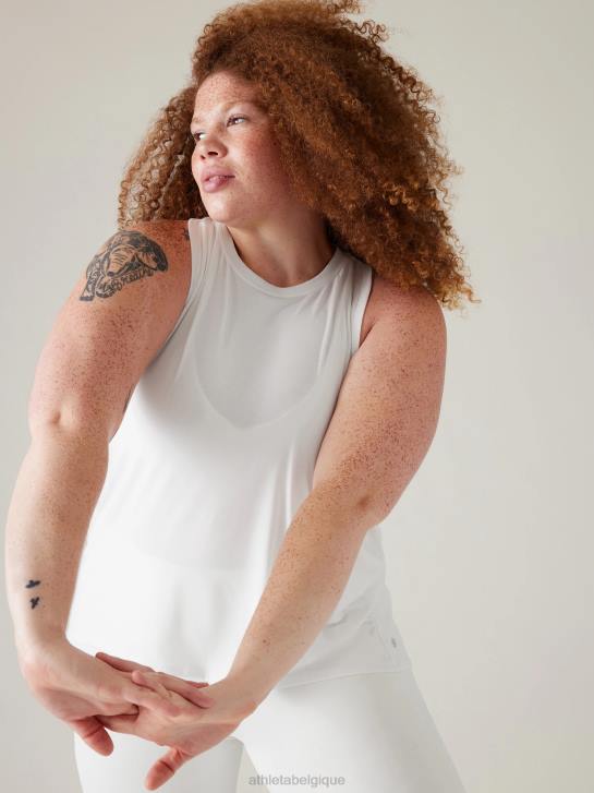 Athleta femmes facilité en réservoir JRTZ283 vêtements blanc brillant
