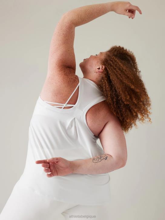 Athleta femmes facilité en réservoir JRTZ283 vêtements blanc brillant