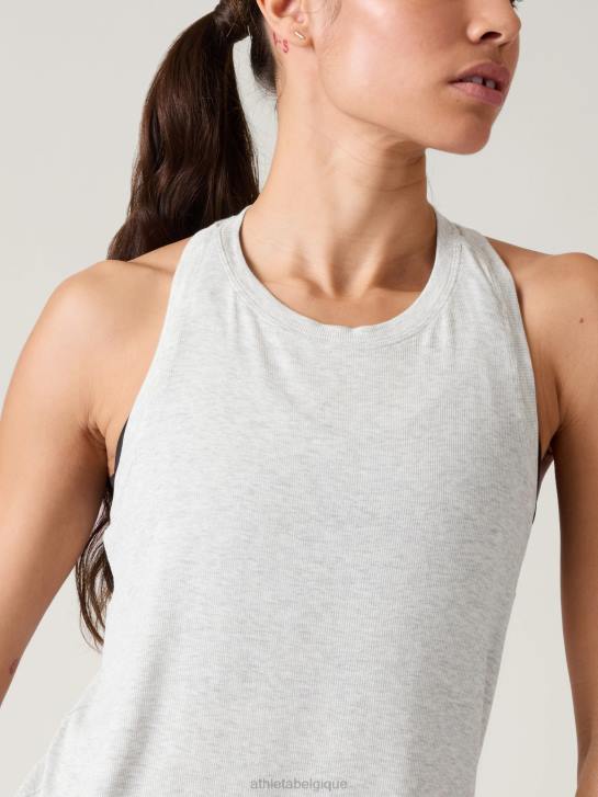 Athleta femmes facilité en réservoir JRTZ468 vêtements côte chiné gris clair