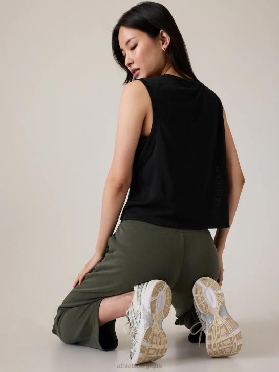 Athleta femmes réservoir de muscle venteux JRTZ293 vêtements noir