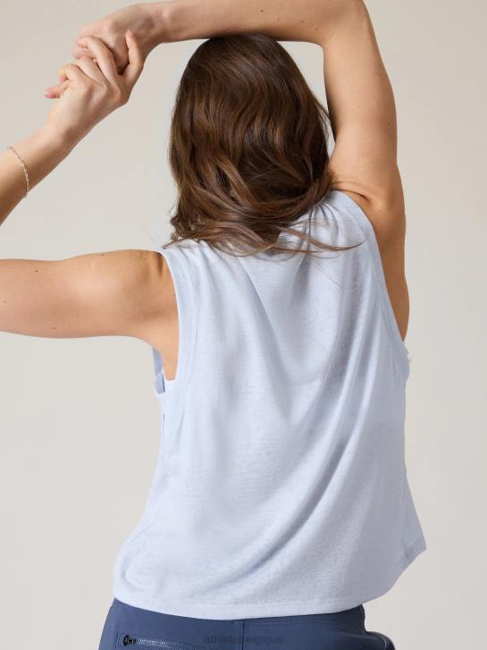 Athleta femmes réservoir de muscle venteux JRTZ450 vêtements chute de neige bleu