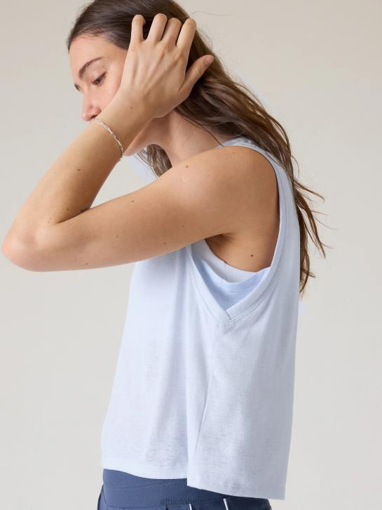 Athleta femmes réservoir de muscle venteux JRTZ450 vêtements chute de neige bleu