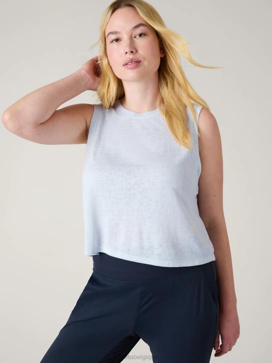 Athleta femmes réservoir de muscle venteux JRTZ450 vêtements chute de neige bleu