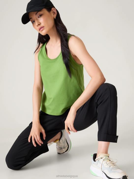 Athleta femmes réservoir essentiel JRTZ292 vêtements vert baja