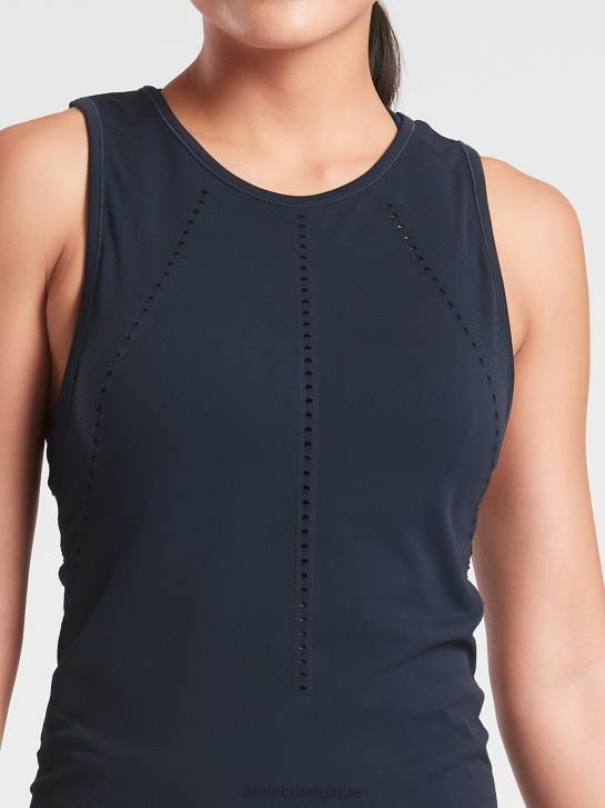 Athleta femmes réservoir sans couture contreforts JRTZ532 vêtements marine