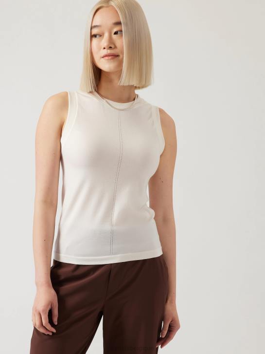 Athleta femmes réservoir sans couture d'ascension JRTZ418 vêtements magnolia blanc