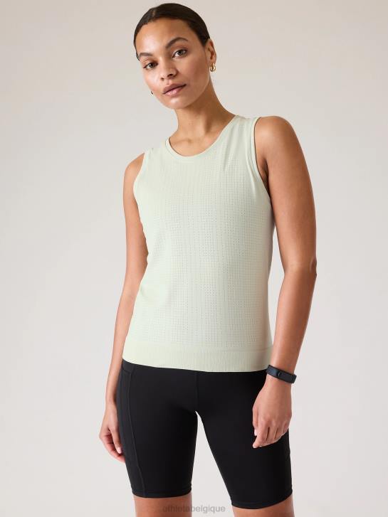 Athleta femmes réservoir sans couture en mouvement JRTZ209 vêtements teinte céladon