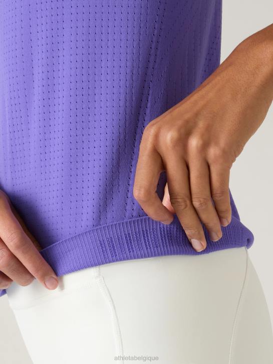 Athleta femmes réservoir sans couture en mouvement JRTZ400 vêtements jacinthe