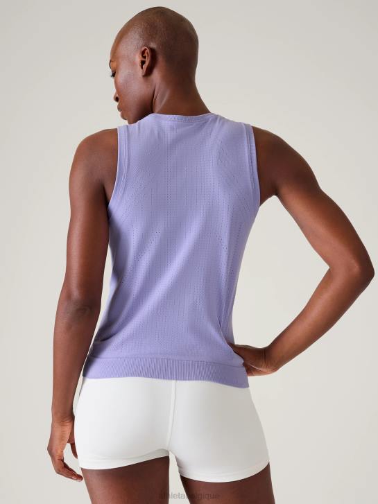 Athleta femmes réservoir sans couture en mouvement JRTZ458 vêtements aurore violette