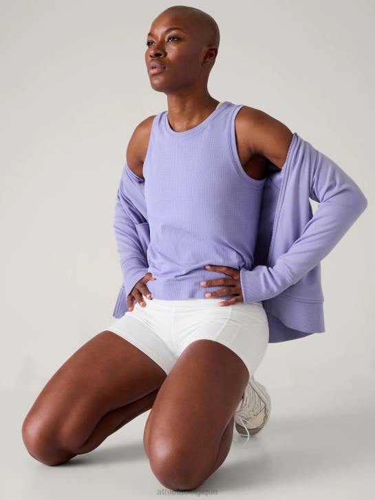 Athleta femmes réservoir sans couture en mouvement JRTZ458 vêtements aurore violette