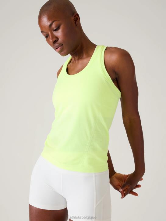 Athleta femmes réservoir sans couture élan JRTZ189 vêtements mini rayure à l'aloès