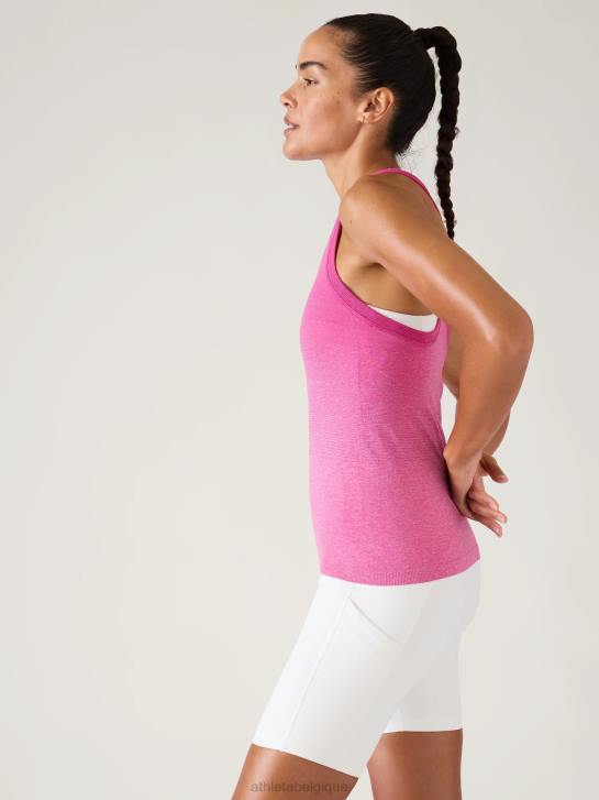 Athleta femmes réservoir sans couture élan JRTZ261 vêtements dégradé rose plante de glace