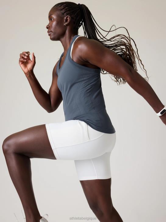 Athleta femmes réservoir sans couture élan JRTZ289 vêtements bleu granit