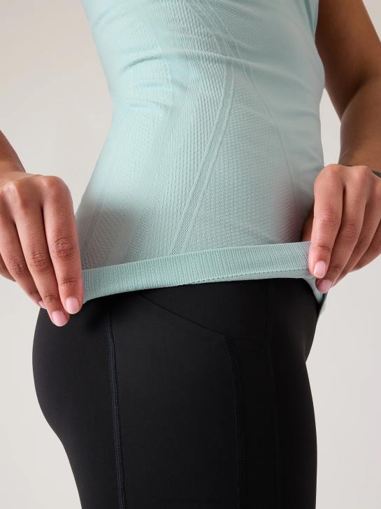 Athleta femmes réservoir sans couture élan JRTZ301 vêtements bleu de l'aube