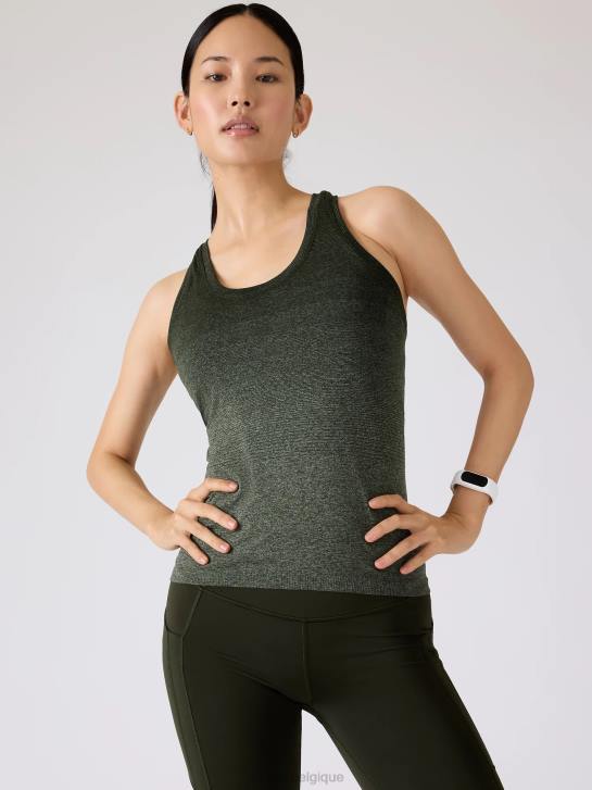 Athleta femmes réservoir sans couture élan JRTZ503 vêtements tremble olive bruyère dégradé