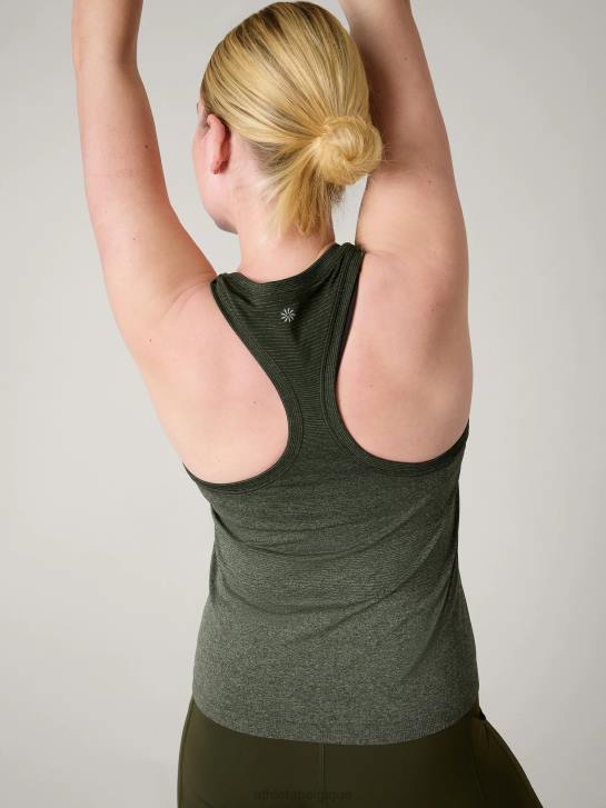 Athleta femmes réservoir sans couture élan JRTZ503 vêtements tremble olive bruyère dégradé