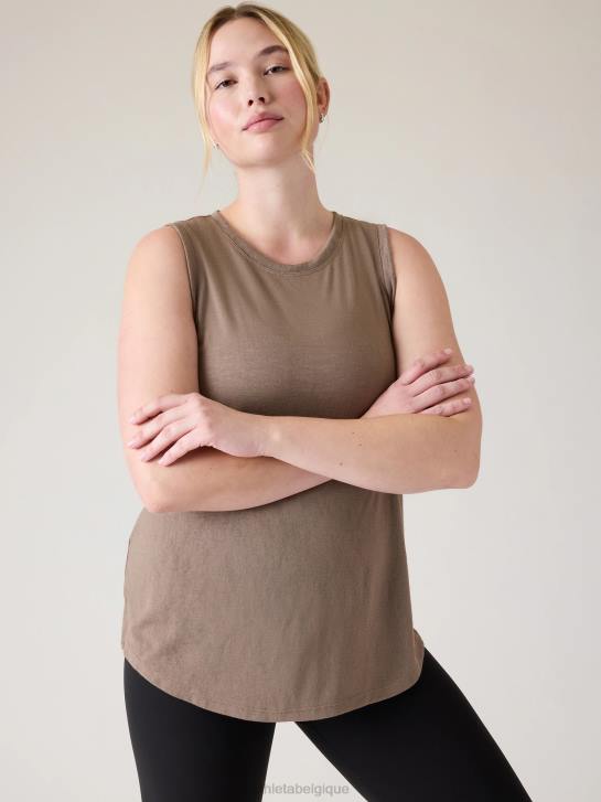 Athleta femmes réservoir venteux JRTZ267 vêtements pyrite