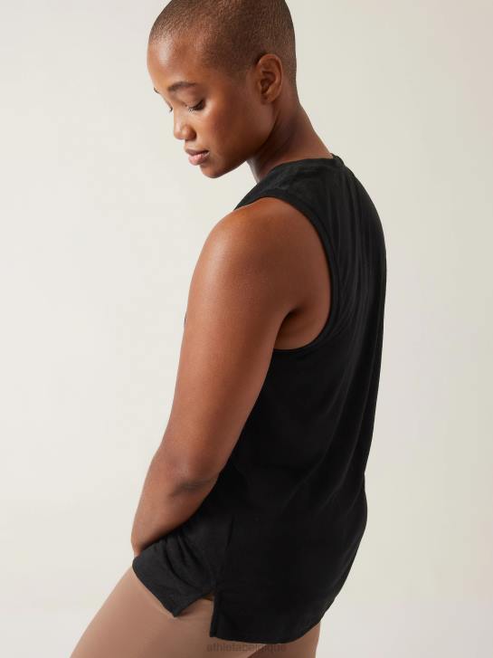 Athleta femmes réservoir venteux JRTZ315 vêtements noir