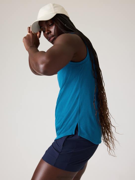 Athleta femmes réservoir venteux JRTZ454 vêtements bleu lapis foncé