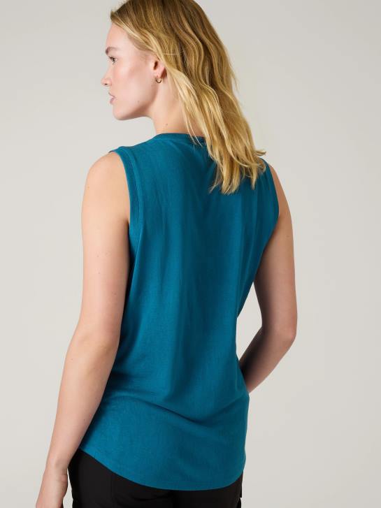 Athleta femmes réservoir venteux JRTZ454 vêtements bleu lapis foncé