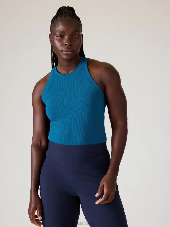 Athleta femmes renouveler le débardeur dos nageur sans couture JRTZ373 vêtements bleu lapis foncé