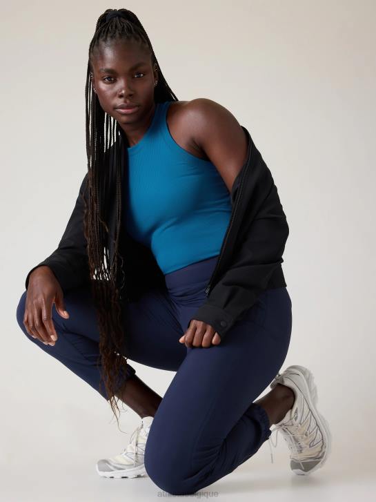 Athleta femmes renouveler le débardeur dos nageur sans couture JRTZ373 vêtements bleu lapis foncé