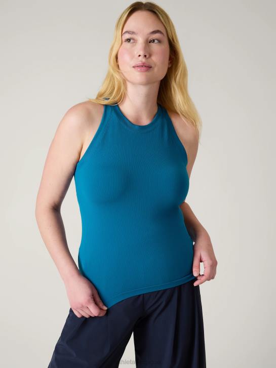 Athleta femmes renouveler le débardeur dos nageur sans couture JRTZ373 vêtements bleu lapis foncé