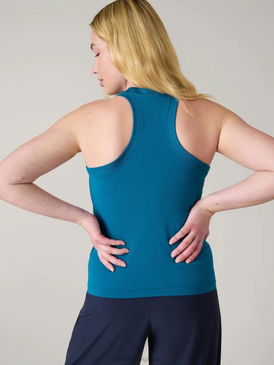 Athleta femmes renouveler le débardeur dos nageur sans couture JRTZ373 vêtements bleu lapis foncé