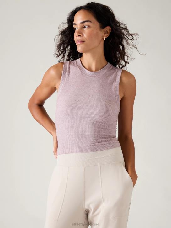 Athleta femmes renouveler le réservoir musculaire sans couture JRTZ250 vêtements bruyère violette de Cascadia