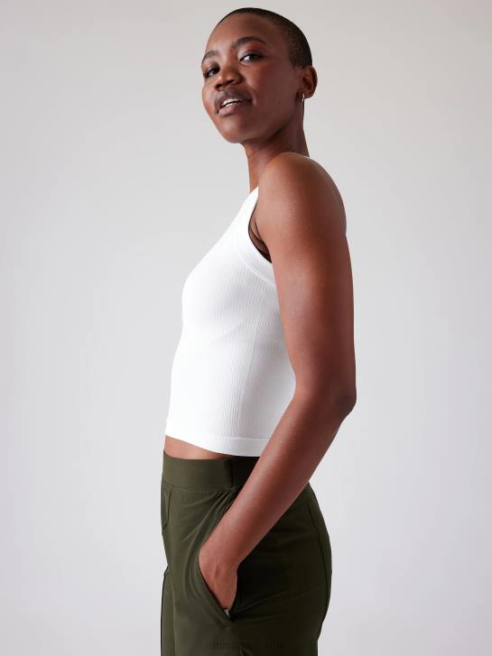 Athleta femmes renouveler le réservoir musculaire sans couture JRTZ263 vêtements blanc brillant