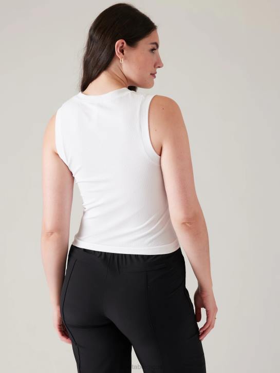 Athleta femmes renouveler le réservoir musculaire sans couture JRTZ263 vêtements blanc brillant