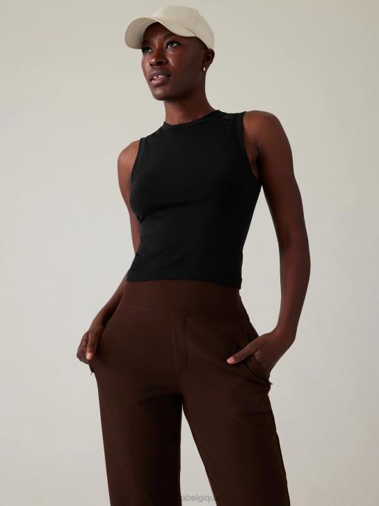 Athleta femmes renouveler le réservoir musculaire sans couture JRTZ421 vêtements noir