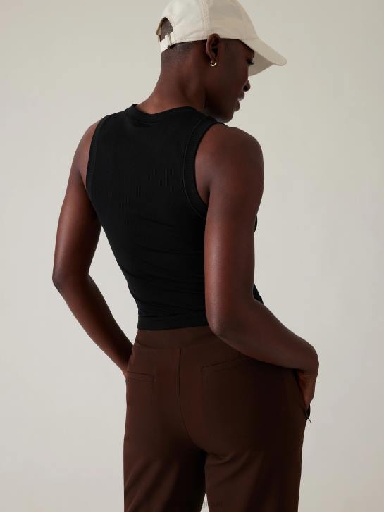 Athleta femmes renouveler le réservoir musculaire sans couture JRTZ421 vêtements noir