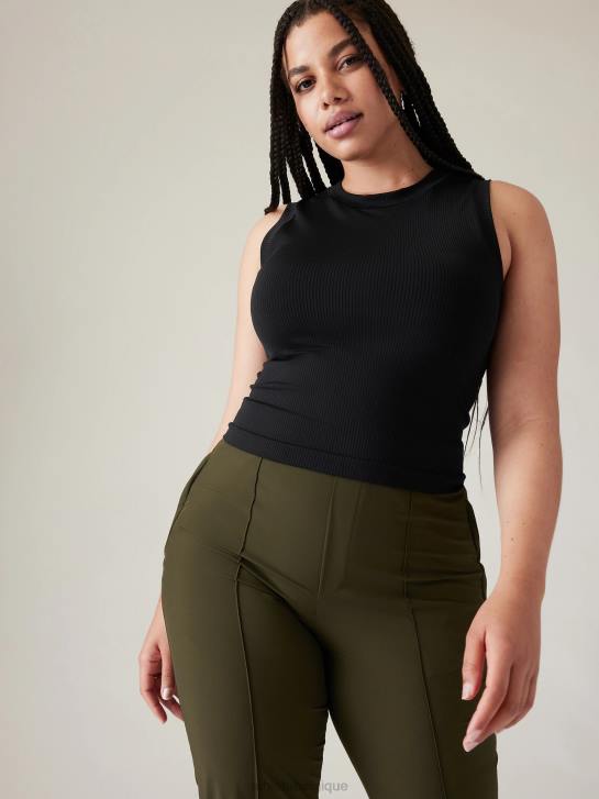 Athleta femmes renouveler le réservoir musculaire sans couture JRTZ421 vêtements noir