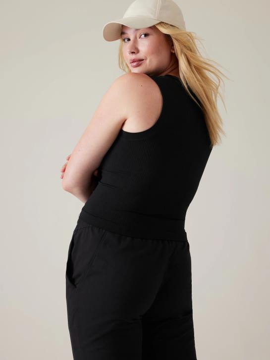 Athleta femmes renouveler le réservoir musculaire sans couture JRTZ421 vêtements noir