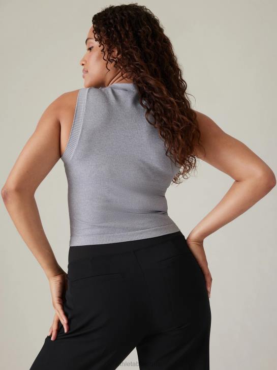 Athleta femmes renouveler le réservoir musculaire sans couture JRTZ467 vêtements gris chiné