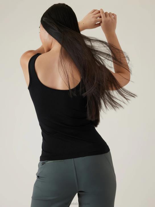 Athleta femmes renouveler le réservoir sans couture JRTZ217 vêtements noir