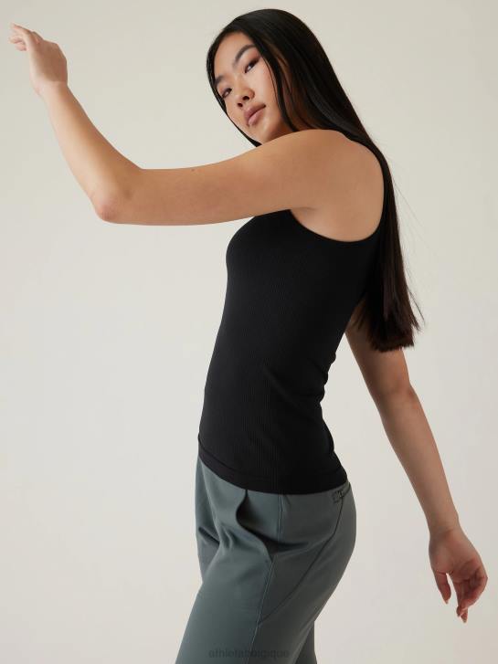 Athleta femmes renouveler le réservoir sans couture JRTZ217 vêtements noir