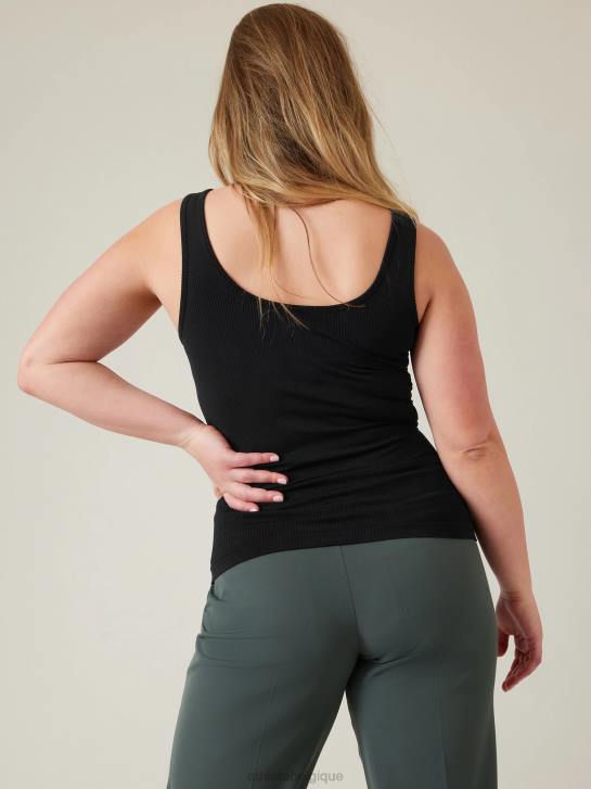 Athleta femmes renouveler le réservoir sans couture JRTZ217 vêtements noir