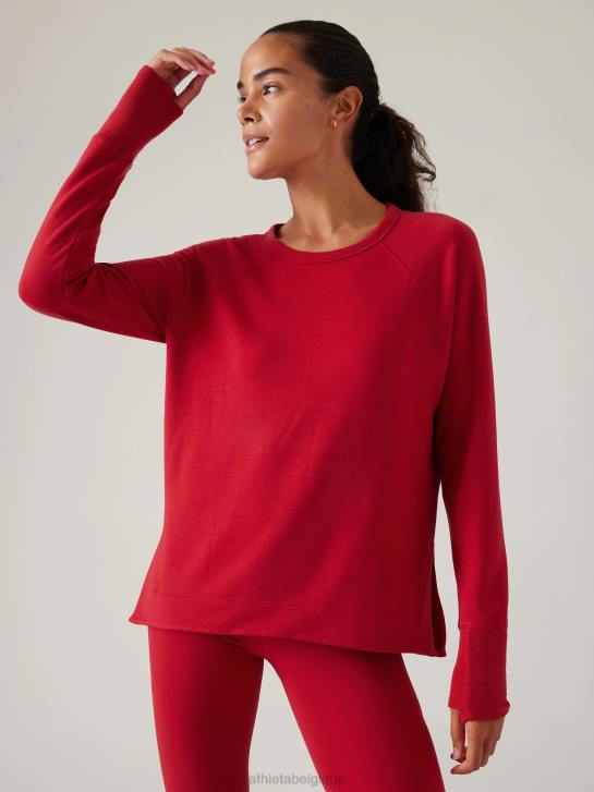 Athleta femmes coaster luxe sweat-shirt de récupération JRTZ481 vêtements baie de trèfle